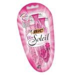 BIC Miss Soleil Colour Collection Triple Blade Razor for Women Pack of 4