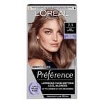 Loreal Paris Preference 7.1 Ash Blonde permanent hair color