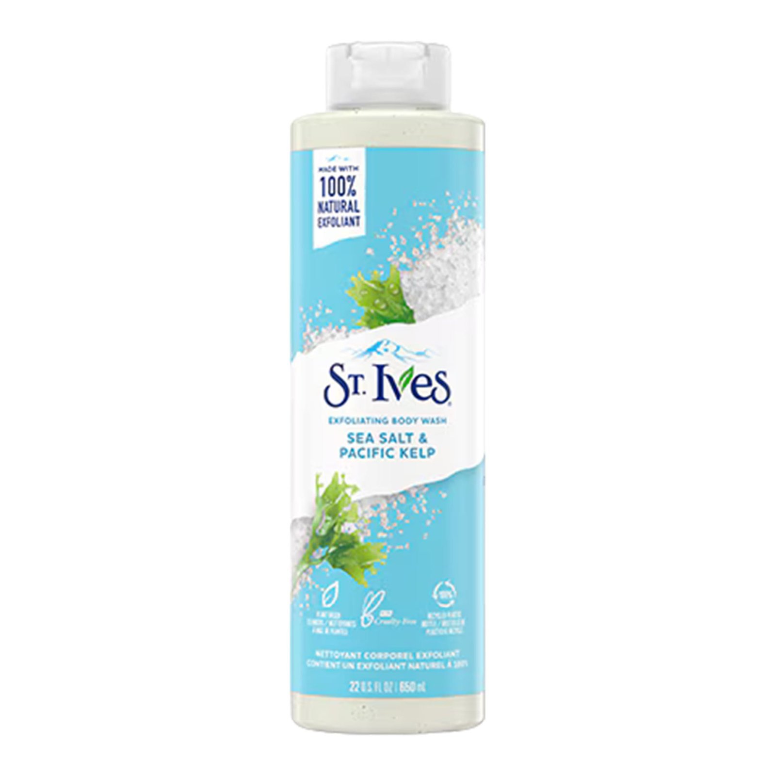 St. Ives Sea Salt & Pacific Kelp Exfoliating Body Wash 650ml St. Ives Sea Salt & Pacific Kelp Exfoliating Body Wash 650ml - Image 1