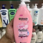 "Garnier Sakura Glow Hyaluron Body Serum Lotion 400ml