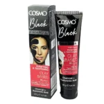 COSMO Black Purifying & Tightening Face Mask Clay-Based with Charcoal & Hyaluronic Acid, 125g