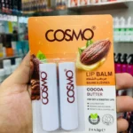 COSMO Cocoa Butter Lip Balm for Dry & Sensitive Lips (2 x 4.5g Sticks)