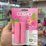 COSMO Rose Mint Lip Balm for Dry & Sensitive Lips (2 x 4.5g Sticks)